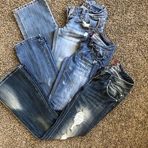 3 pair of Almost Famous Jeans